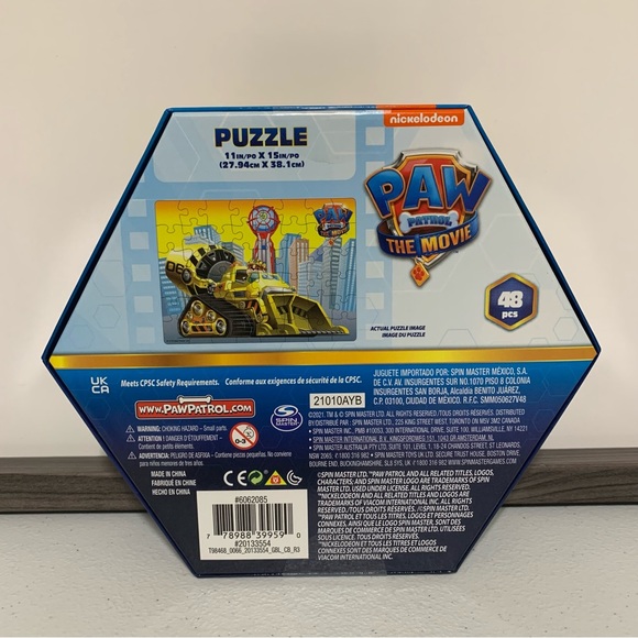 PAW Patrol The Movie Rubble 48-Piece Puzzle-NIB - Picture 2 of 8